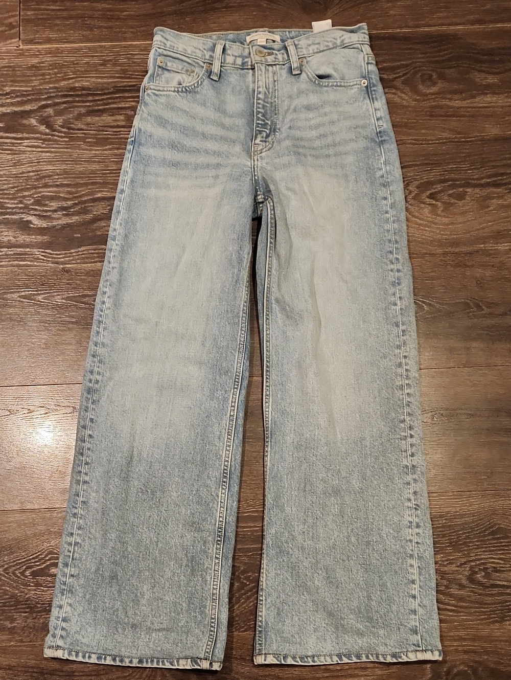 ❤️ BANANA REPUBLIC ICON HIGH RISE CLASSIC WIDE LEG JEANS, 2P (26 PETITE) - Picture 5 of 12